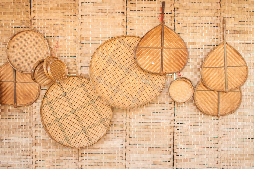 Thai style bamboo basketry