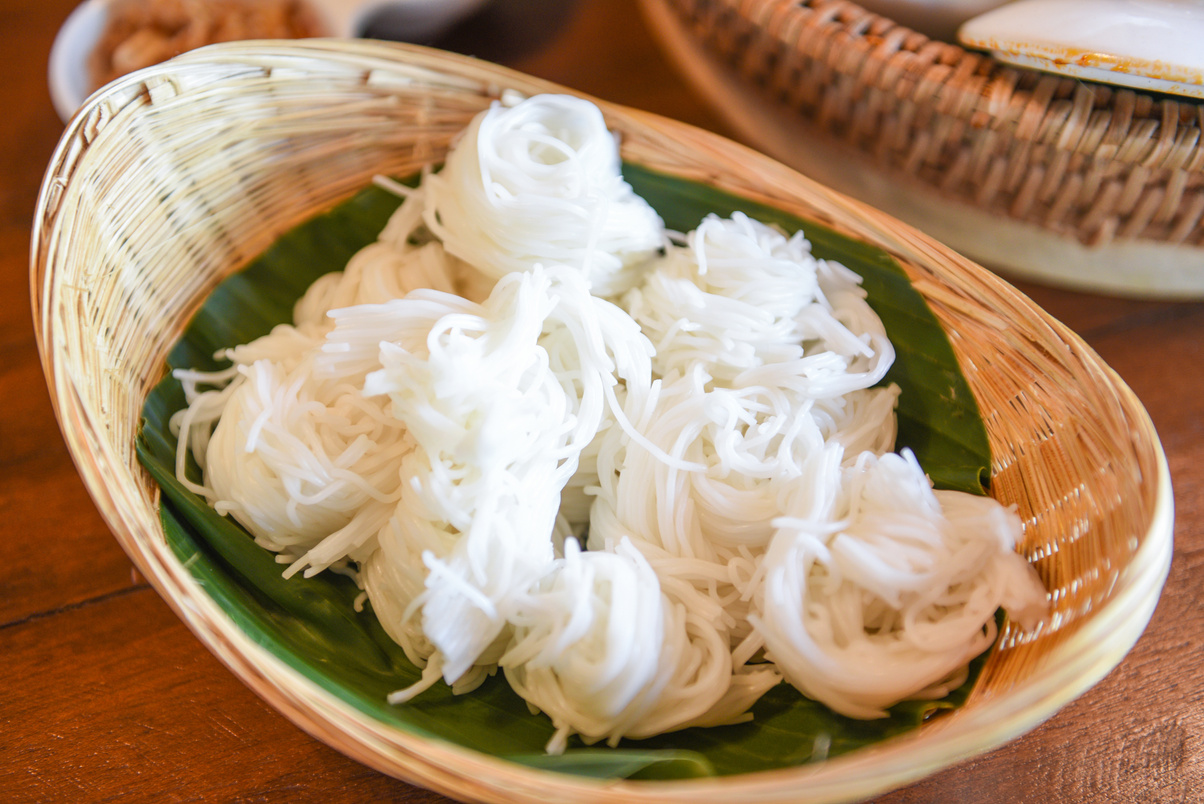 Thai Rice Vermicelli Noodle on Basket