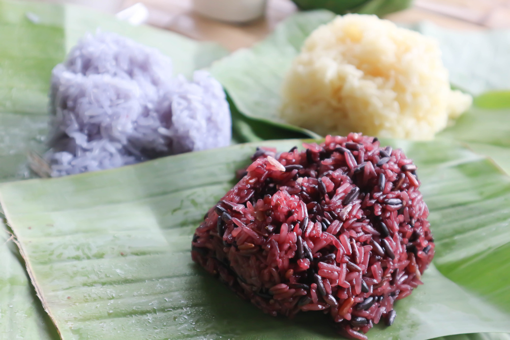 sticky rice or Thai sticky rice